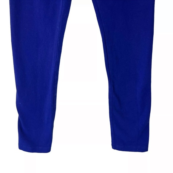 The Childrens Place Cobalt Blue Girls Leggings Medium 7/8 Pull On Elastic Waist - Picture 3 of 5